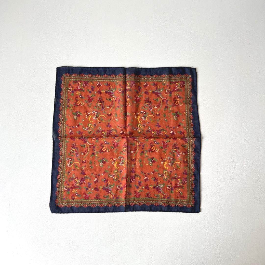 【未使用】Drake'sハンカチ ポケットチーフ ドレイクス