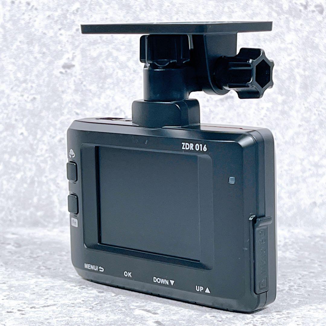 美品 comtec ZDR016 車用 ドラレコ 前後2カメラ 動作確認済み