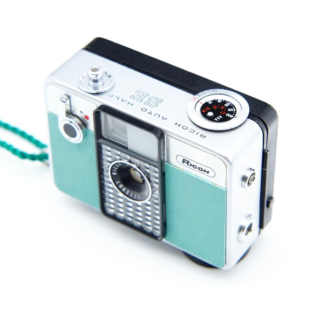 【動作確認・清掃済み＊試写あり】くすみグリーン＊リコーオートハーフSE