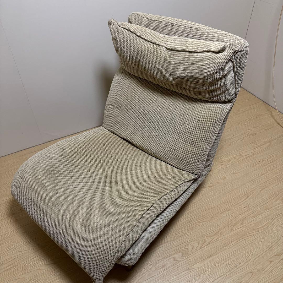 【美品】無印良品　ハイバックリクライニングソファー　ベージュ