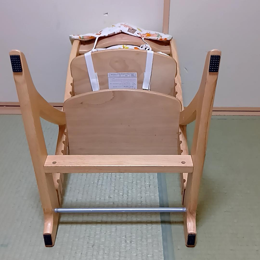 大和屋 すくすくチェアスリムプラス　テーブル・ガード・チェアクッション付き