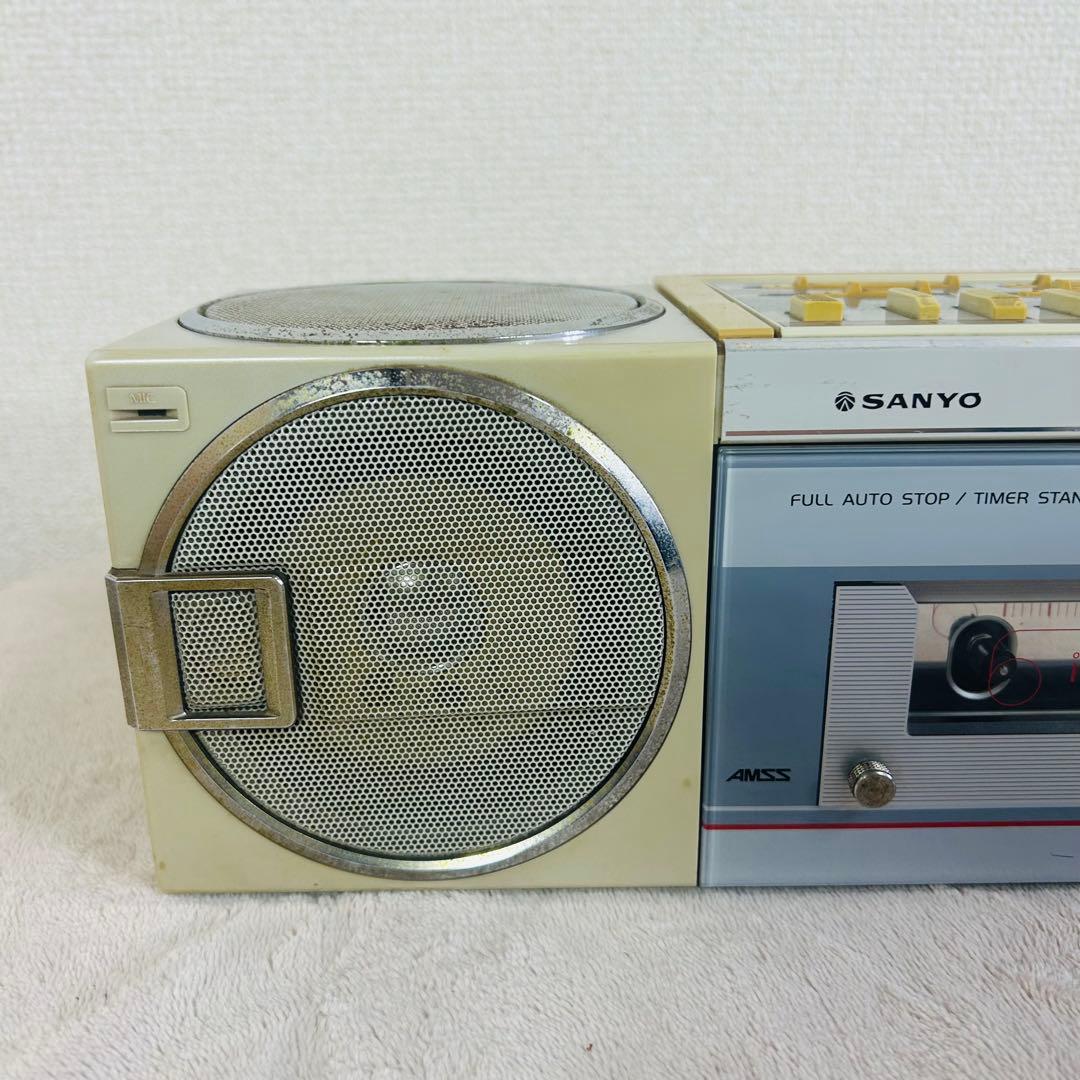 【希少　動作品】SANYO MR-Q4 6スピーカー　レトロラジカセ　当時物