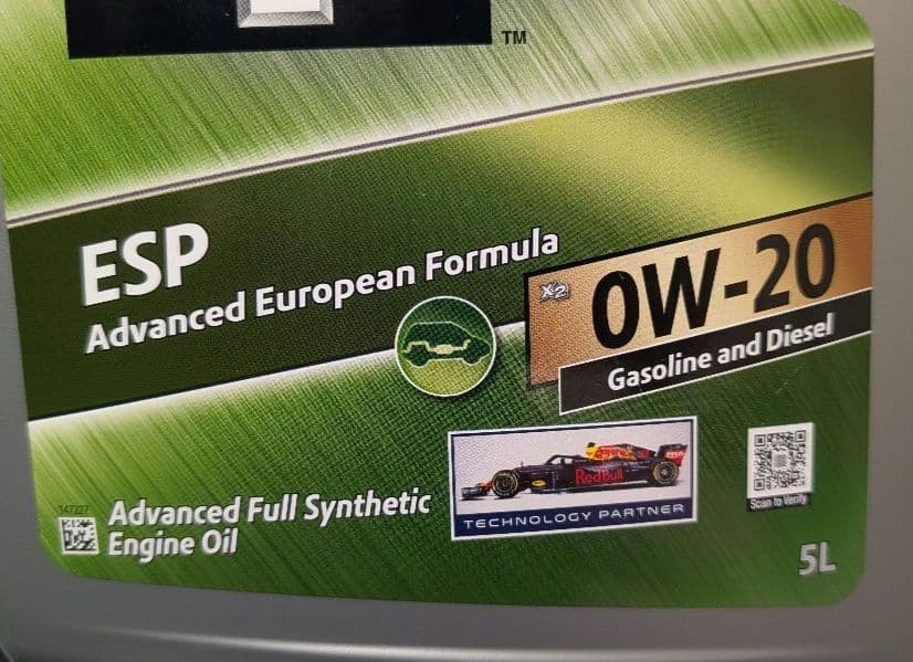 Mobil 1 ESP 0W-20 エンジンオイル 5Lボトル2本