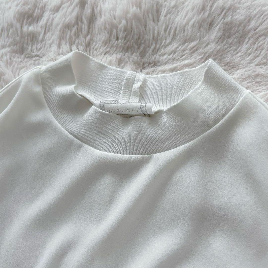 ビアズリー★ニットコンビドルマンブラウス　ホワイト