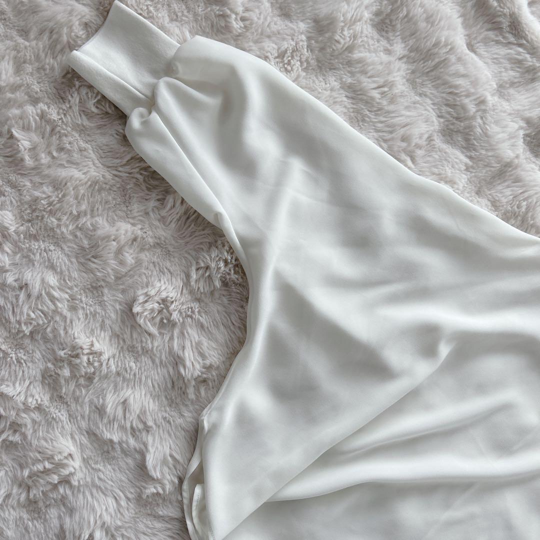 ビアズリー★ニットコンビドルマンブラウス　ホワイト