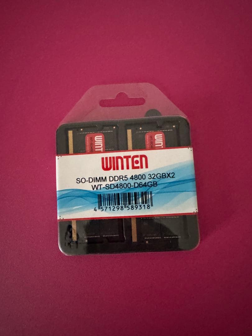 メモリー WINTEN SO-DIMM DDR5 4800 32GBx2