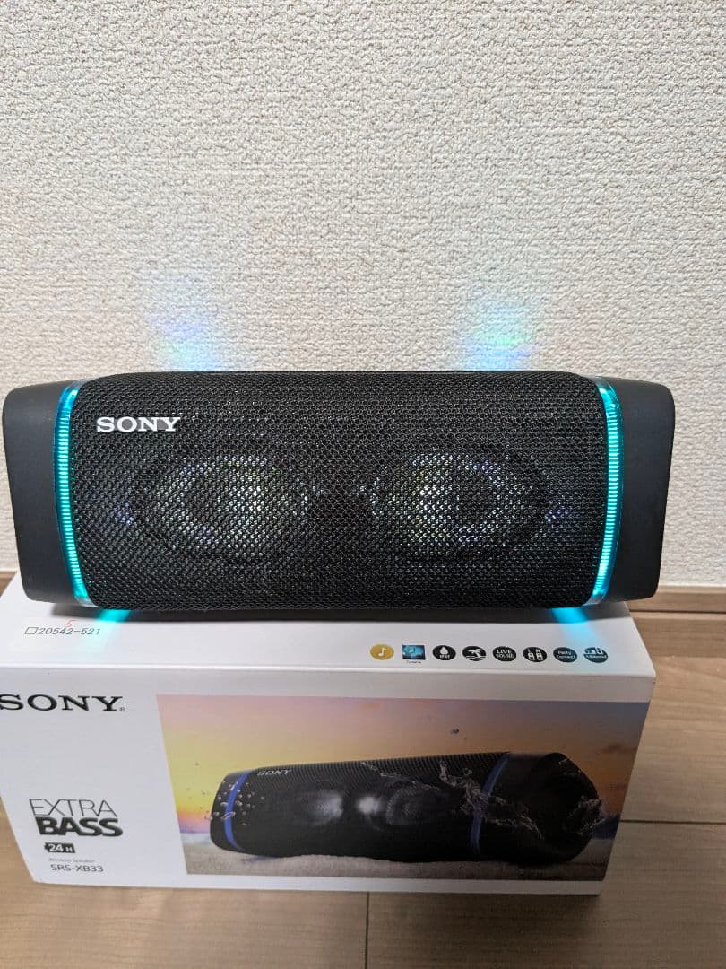 SONY EXTRA BASS スピーカー LEDライト付き　XB33