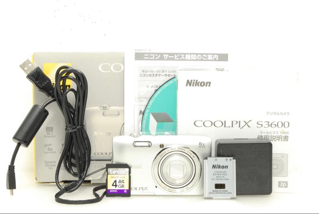 o5 様フォロー割_Nikon COOLPIX S3600❤️ニコン シルバー