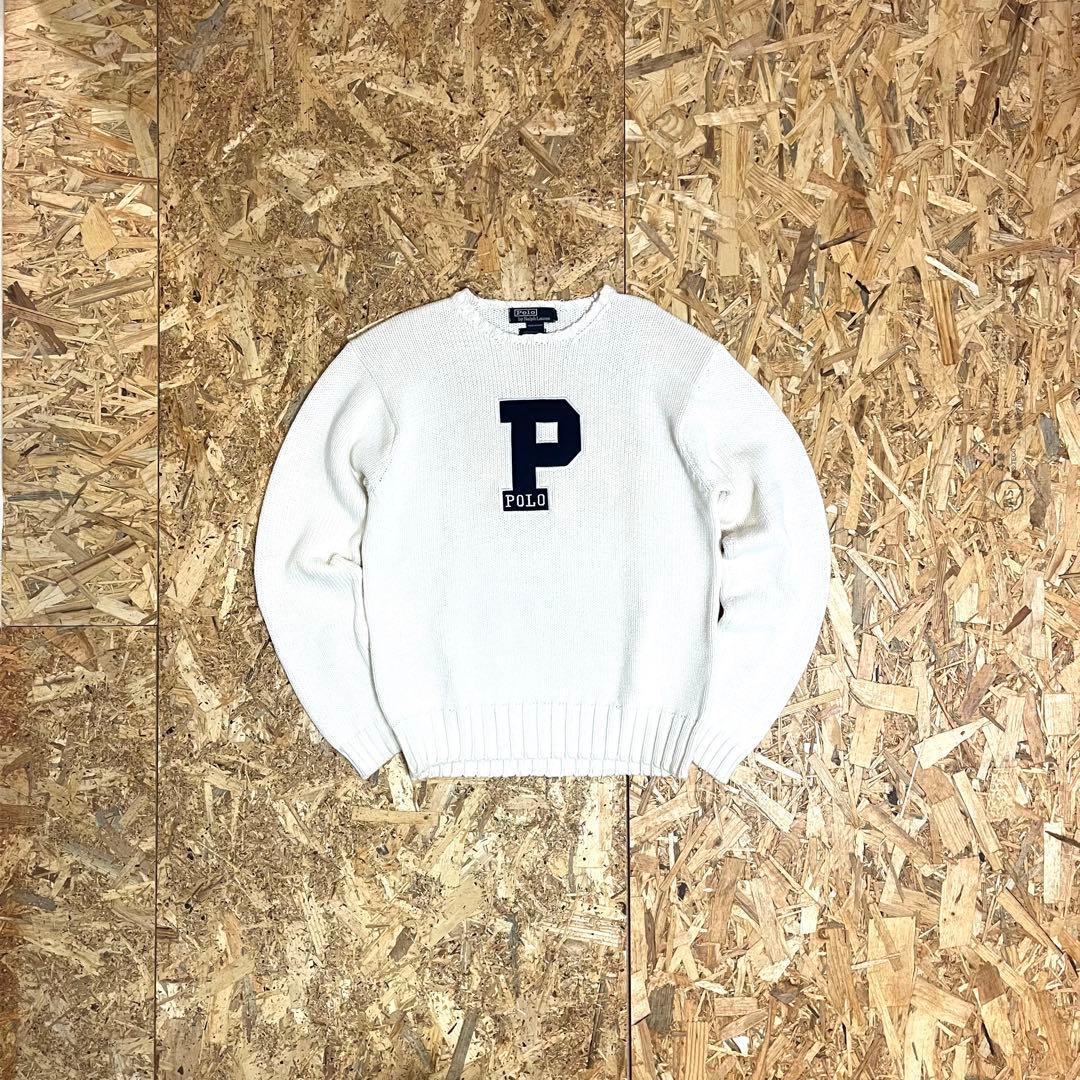 Shunke様 POLO RALPH LAUREN Pロゴ 肉厚ニット