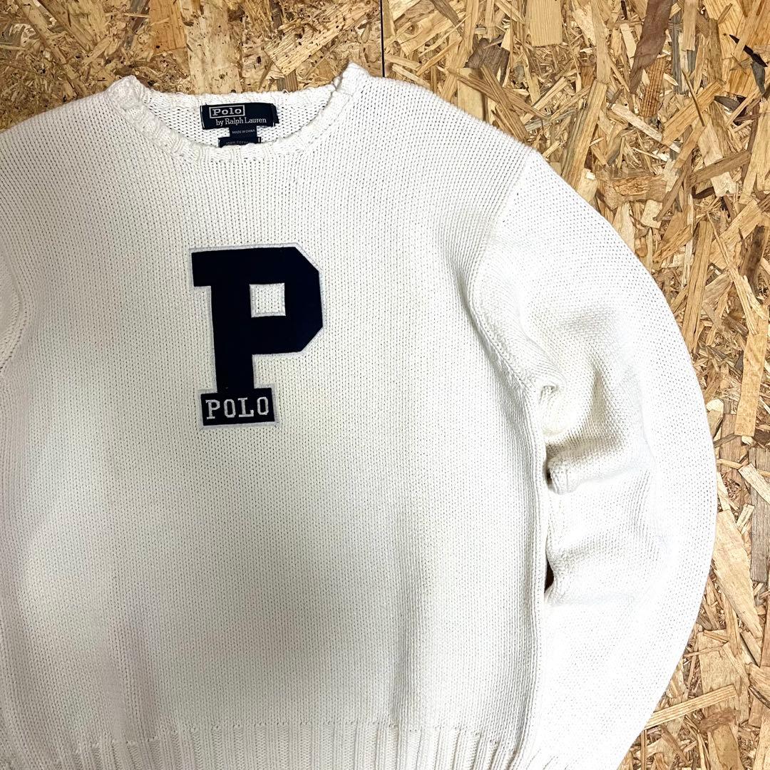 Shunke様 POLO RALPH LAUREN Pロゴ 肉厚ニット