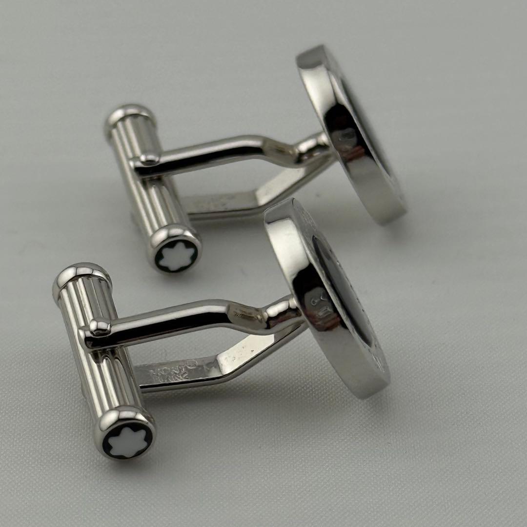 極美品✨ モンブラン マイスターシュテュック オニキス ラウンド カフリンクス