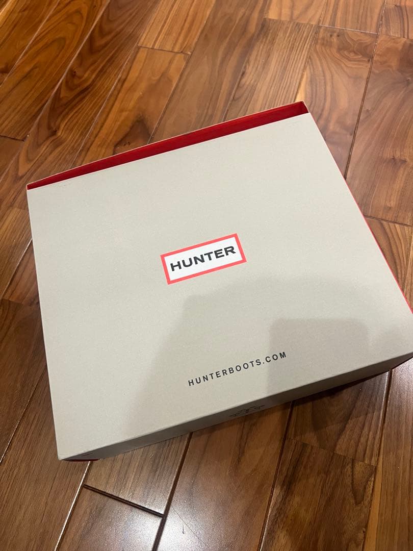 HUNTER ブラックショートブーツ レインブーツ 箱あり