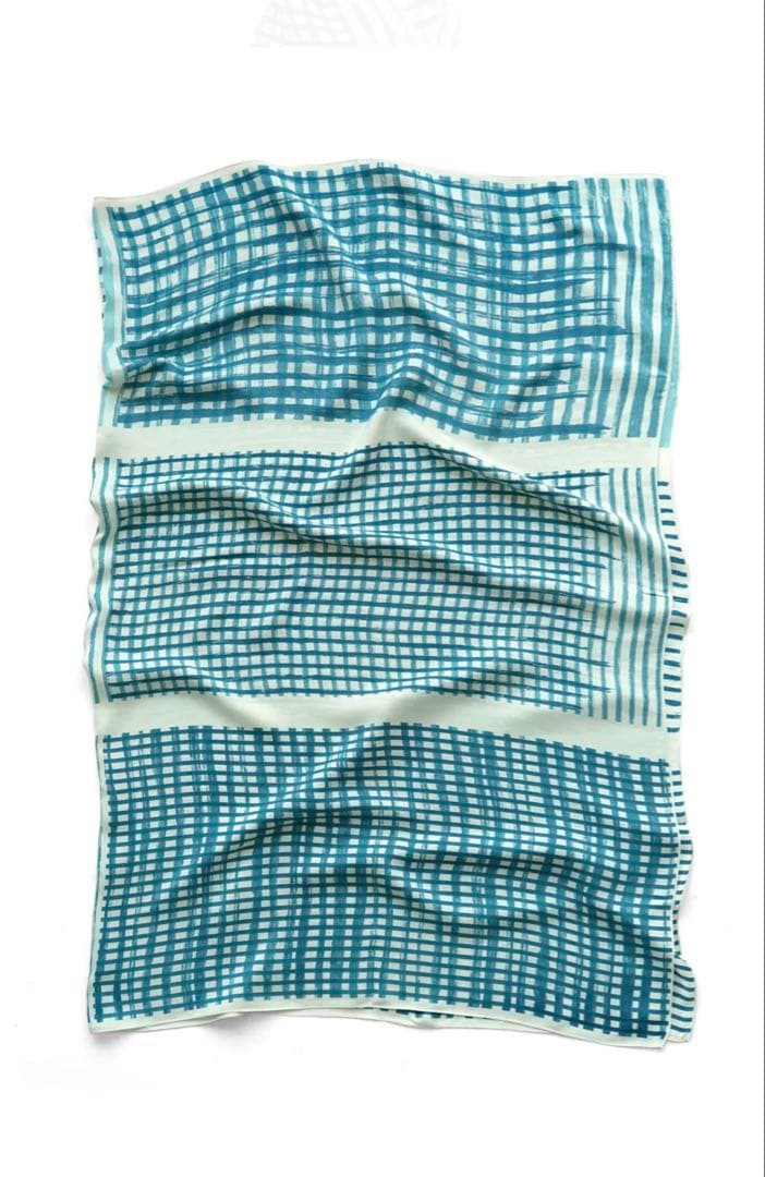 小物 Porter Classic - INDIGO PRINT SILK SCARF