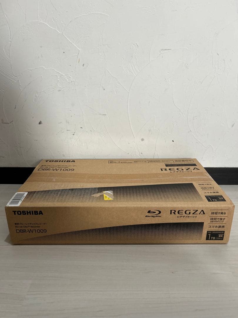 【未使用品】TOSHIBA REGZA ブルーレイレコーダー DBR-W1009