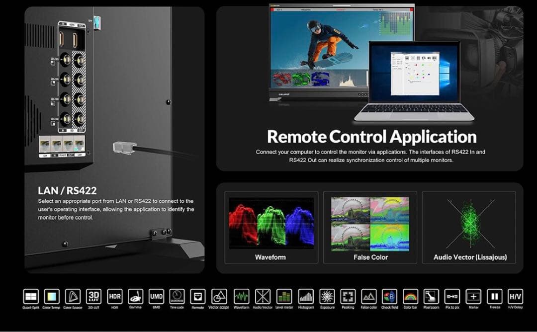 LILLIPUT Q31-8K 31.5インチ 監督　撮影モニター 8K SDI
