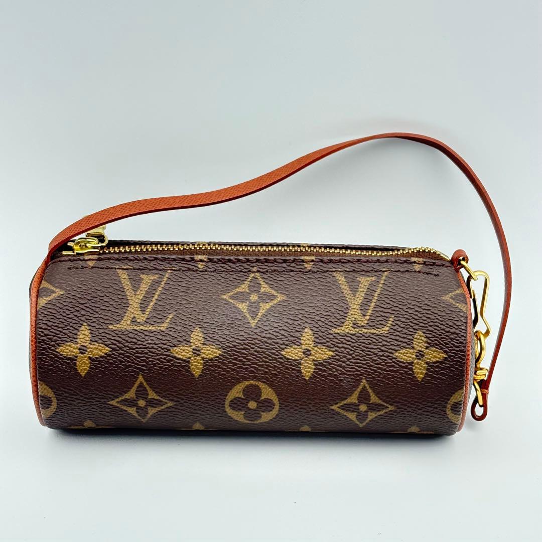 ルイヴィトン パピヨン ポーチ モノグラム ブラウン 0327-S5734t