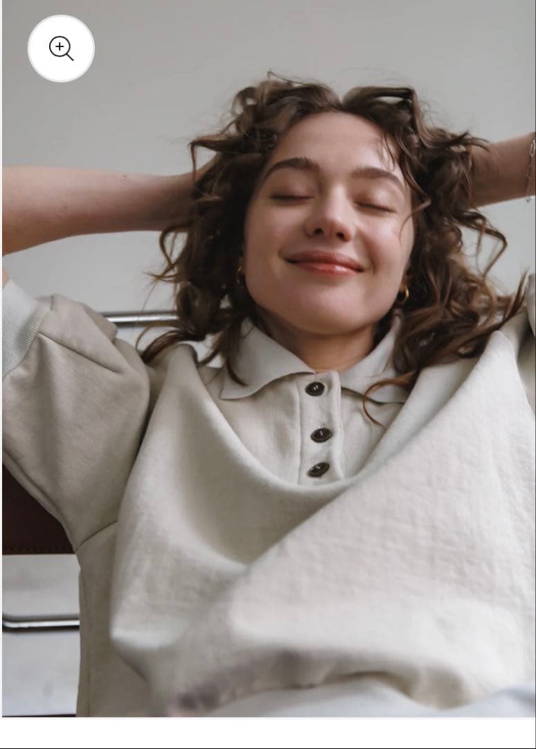 soyy. Almond polo サンドベージュ