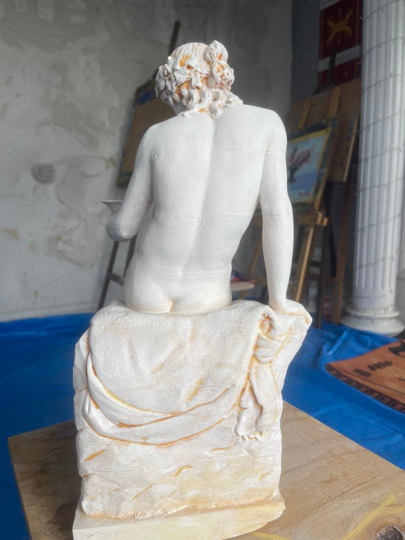 ローマ神話　バックスの像. 高さ39.5см