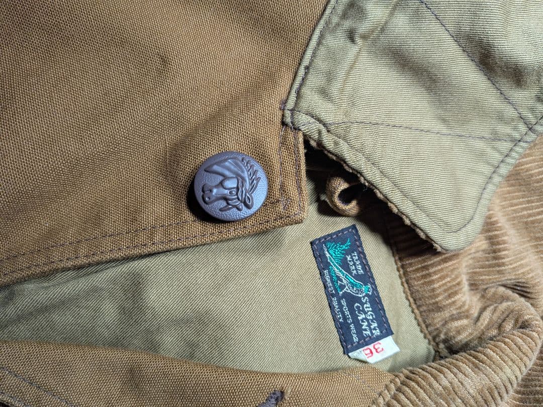 SUGAR CANE ブラウンキャンバス ハンティングジャケット SC13415