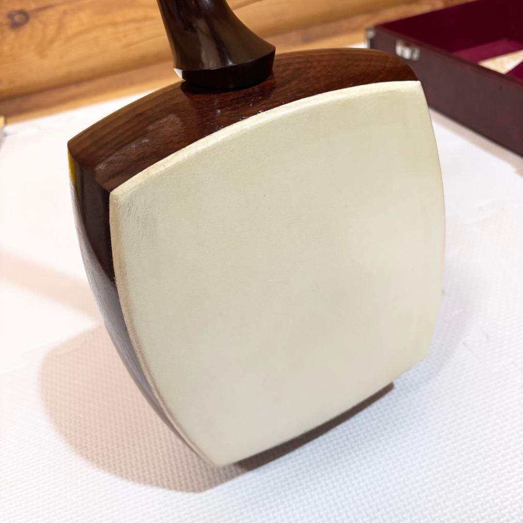 長唄三味線 細棹 丸打胴 さわり山 ハードケース 楽譜付き 五厘大胴 経木