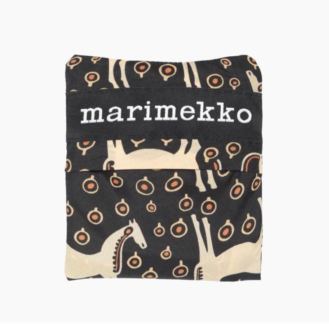 新品 marimekko マリメッコ ムスタ タンマ スマートバッグ エコバッグ