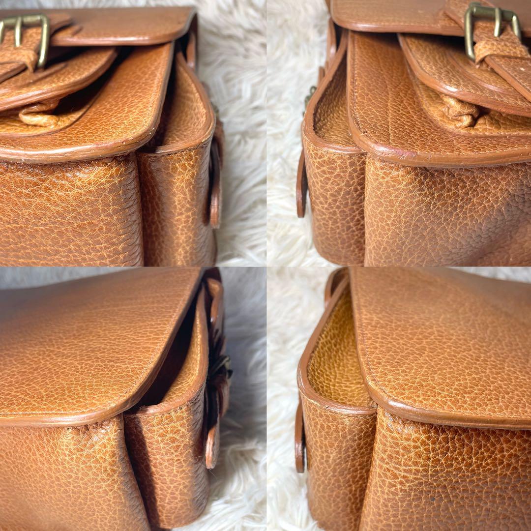 【美品✨】ラルフローレン　シボ革　2way ビジネスバッグ　メッセンジャーバッグ