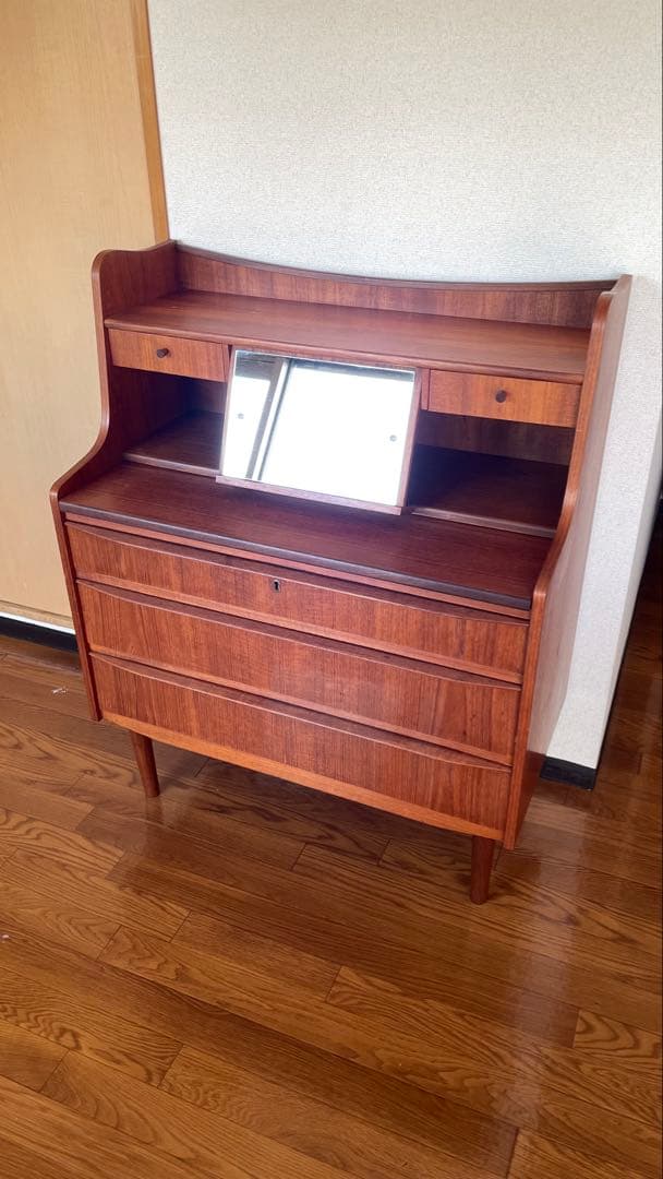 デンマーク製 ヴィンテージ ビューロー チーク材/北欧ビンテージ デスク