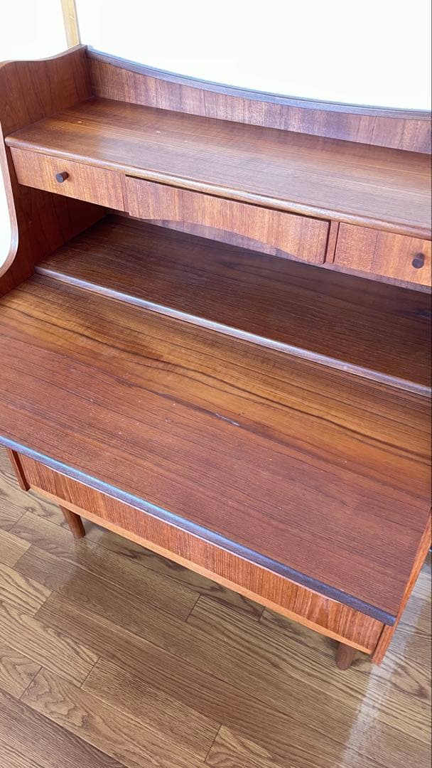 デンマーク製 ヴィンテージ ビューロー チーク材/北欧ビンテージ デスク