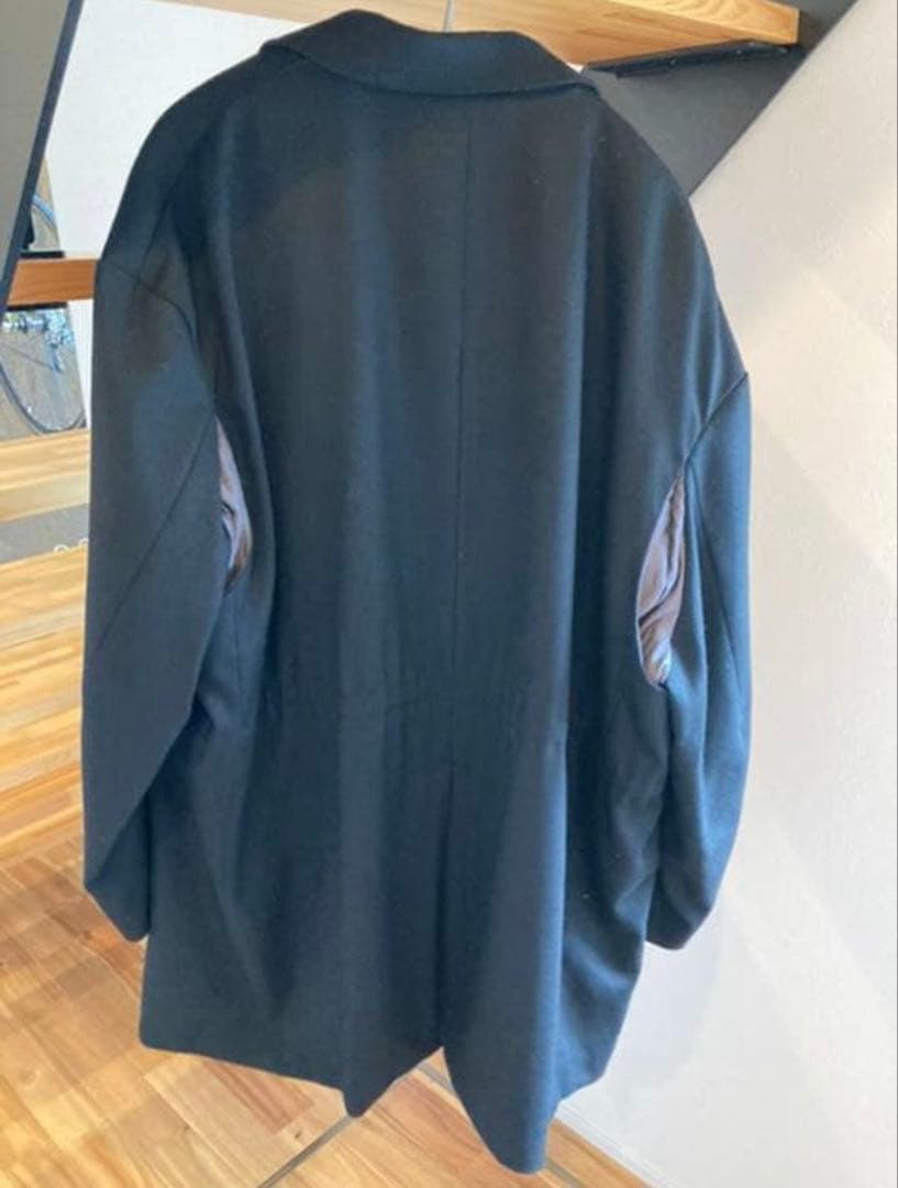 YOKEブラック ダブルブレスト テーラードジャケット