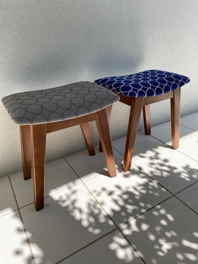 ミナペルホネン タンバリン dop ネイビー スツール ハンドメイド