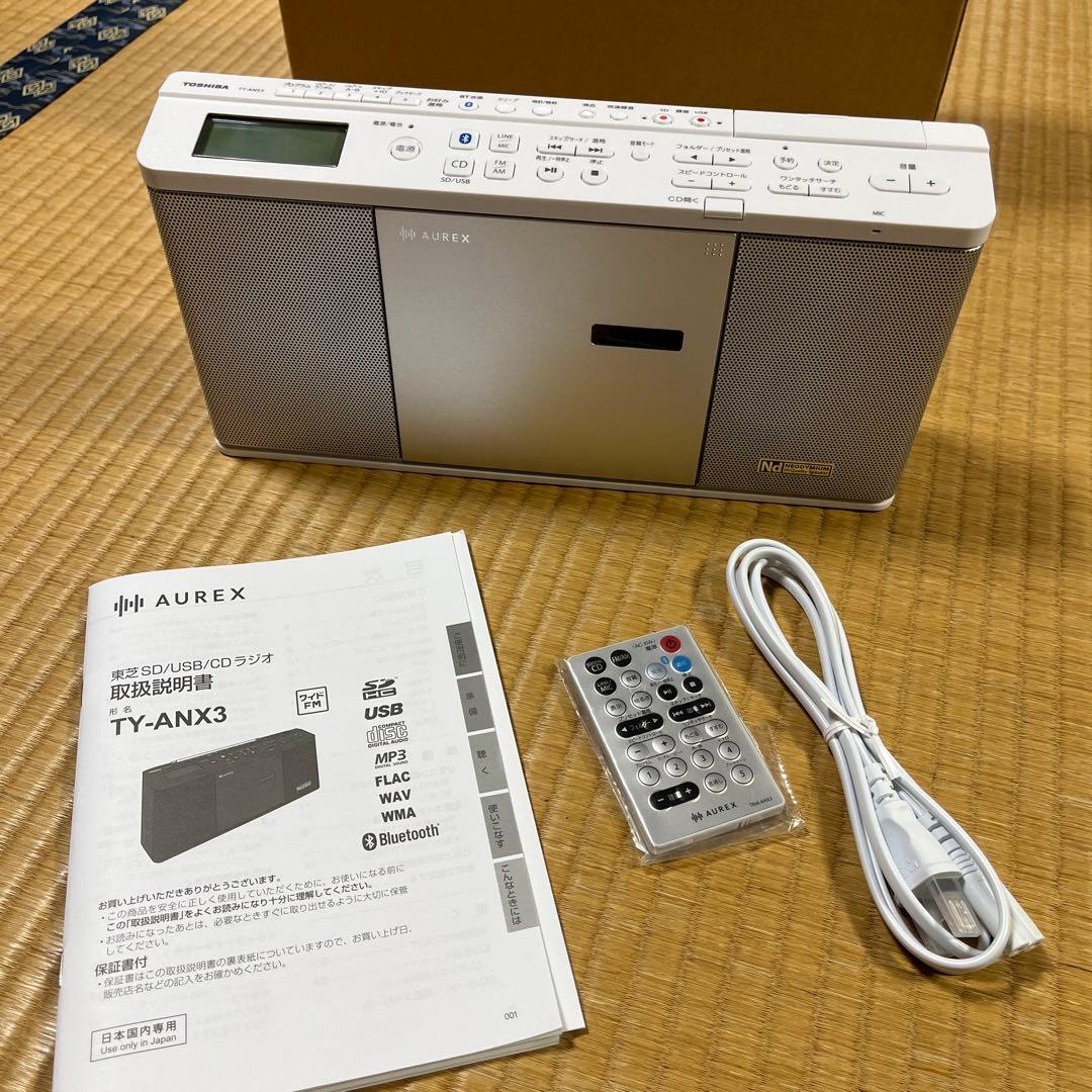 TOSHIBA SD/USB/CDラジオ　TY-ANX3 2025年製