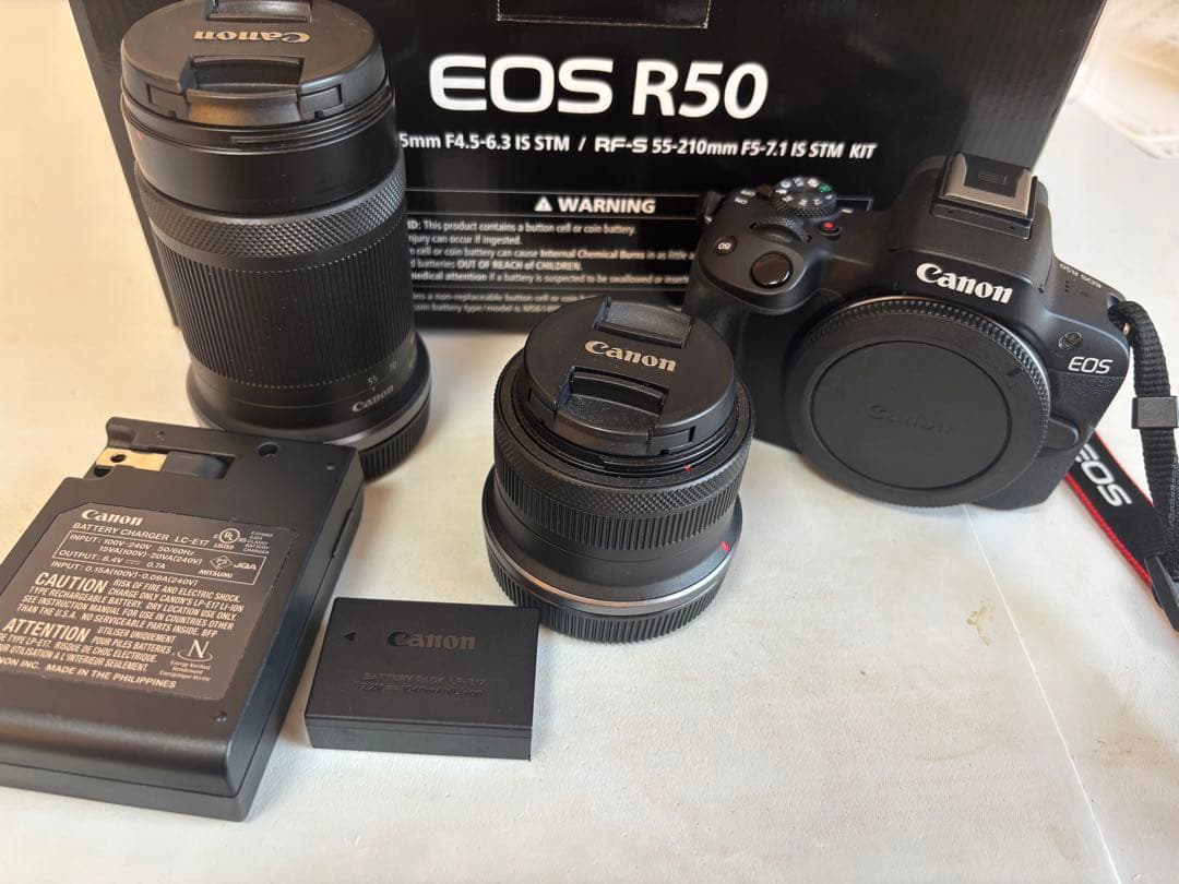 Canon EOS R50 ミラーレス一眼 レンズ2本付き