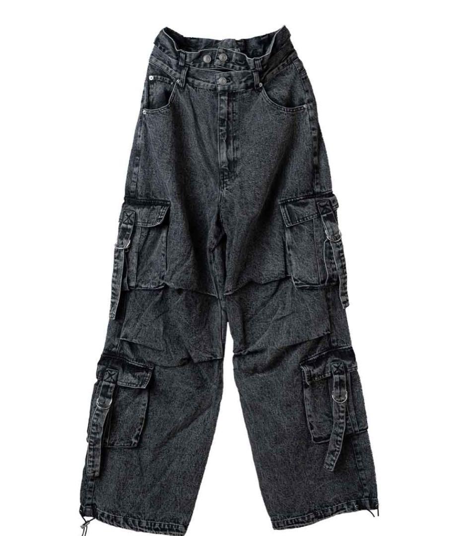 BEFTEY ぽけふぉーギャルワーカーパンツ（ブラック）　まあたそ