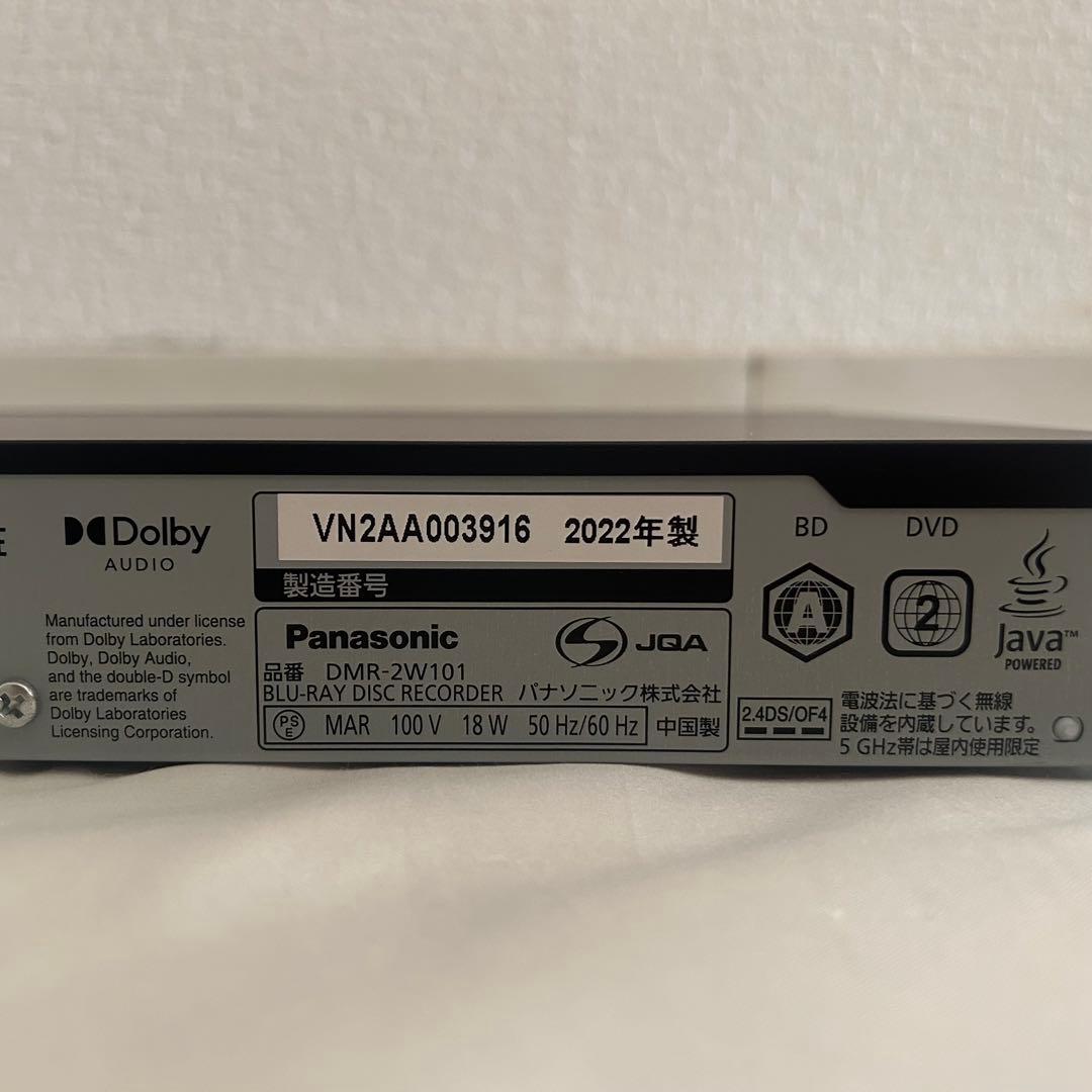 レコーダー Panasonic DMR-2W101 Blu-ray
