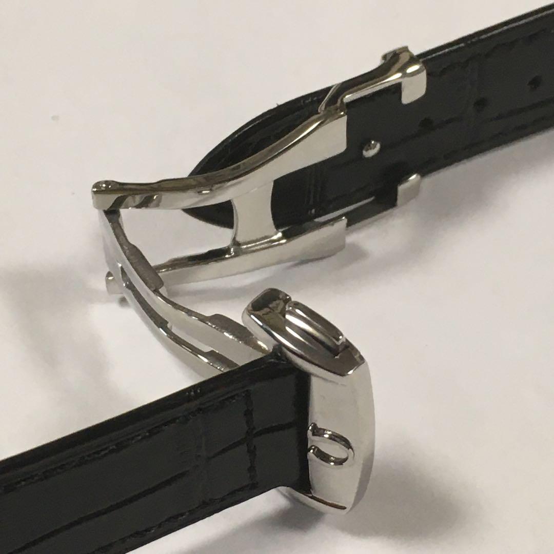 オメガ 20mm 本革ベルト Dバックル　リプロ