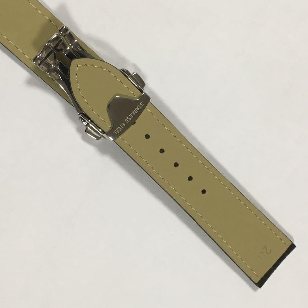 オメガ 20mm 本革ベルト Dバックル　リプロ