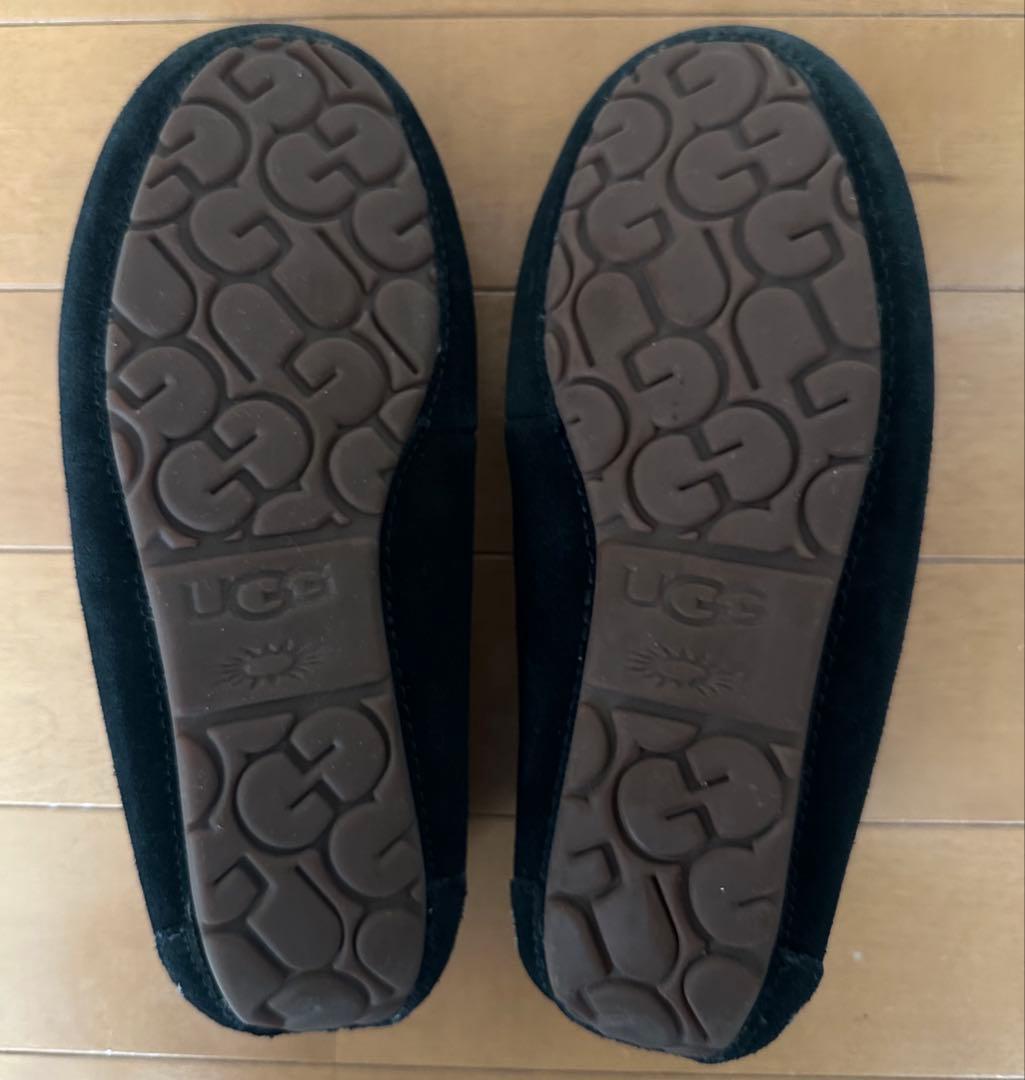 UGG 黒 スエード モカシン 23cm