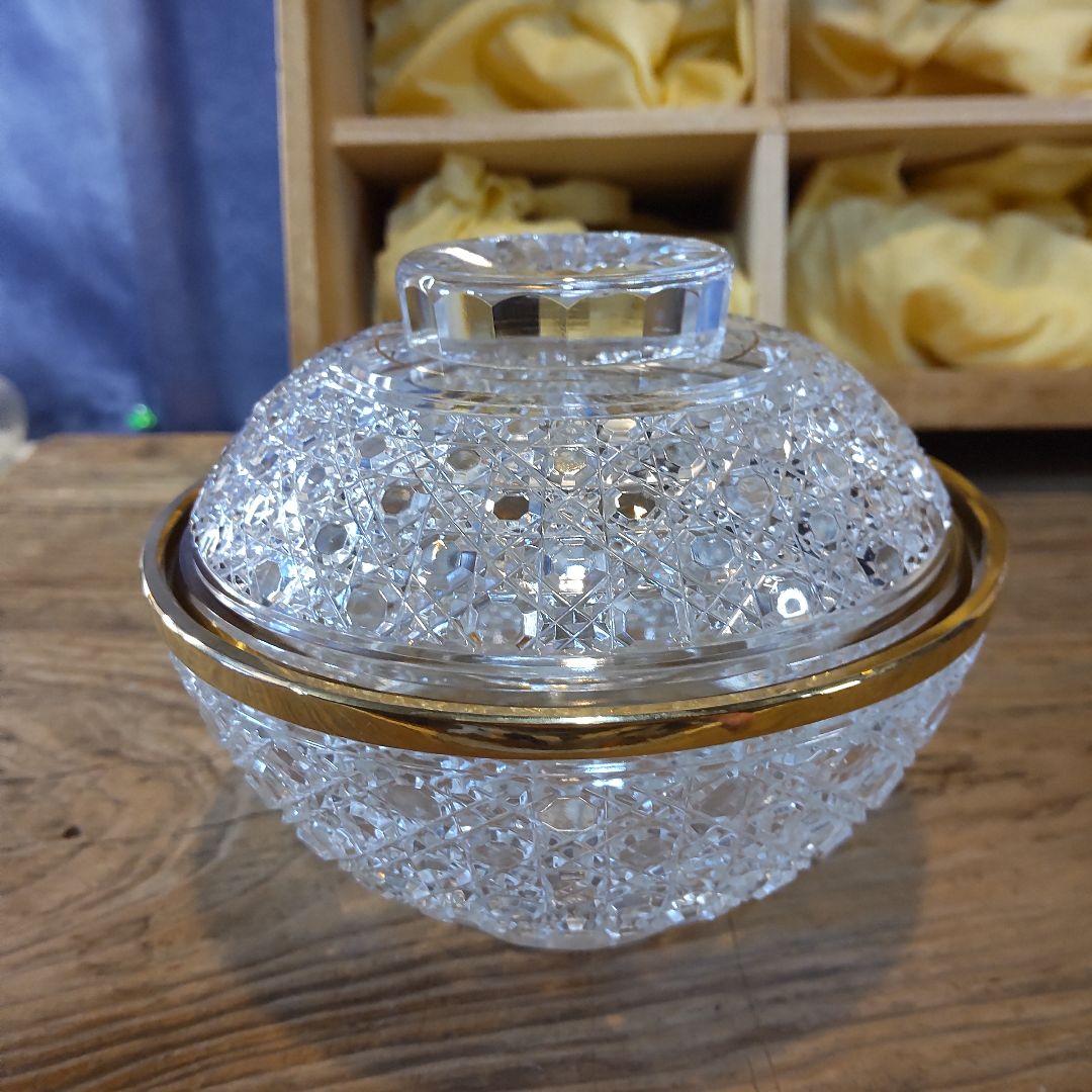 須田秀石⑥　茶懐石用　クリスタル　　籠目文四ッ碗　五客セット＋（蓋のみ1つ）