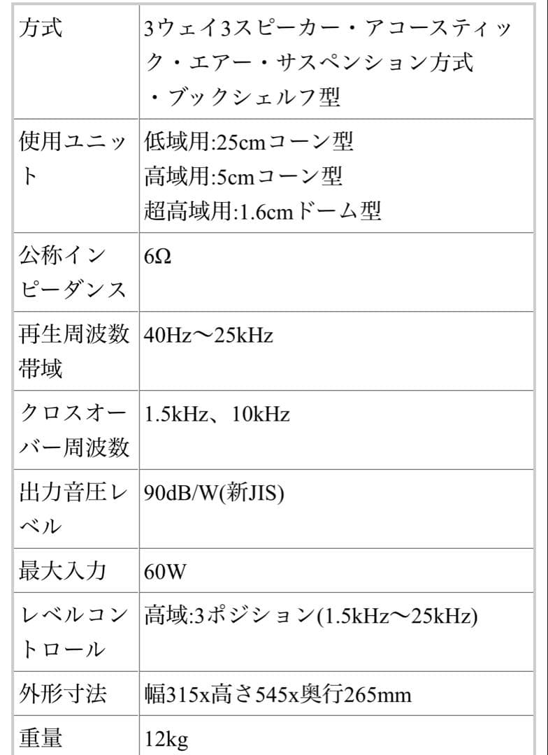 ヴィンテージ #DIATONE DS-261 3WAY スピーカー　1975年