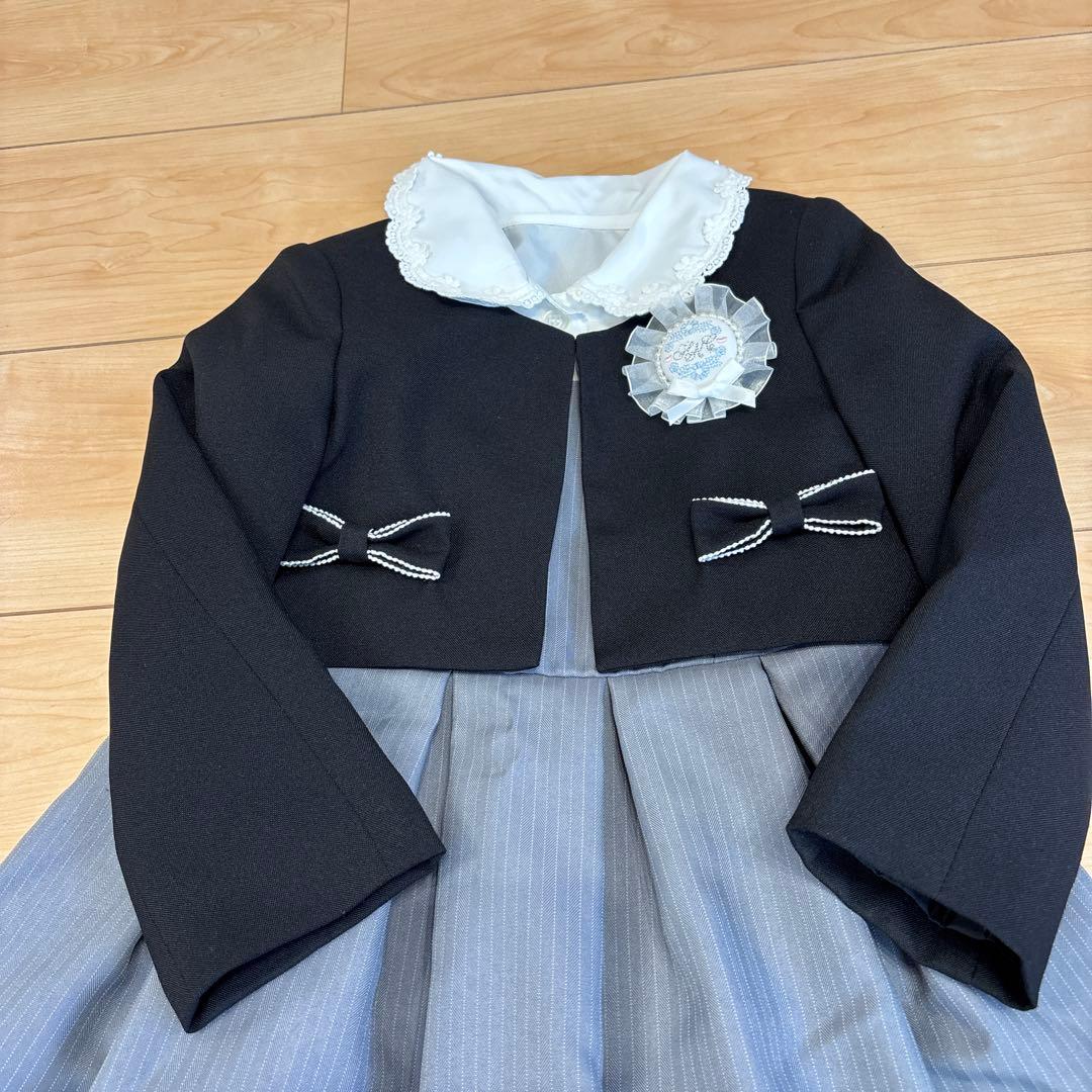 双子 女の子 卒園式 入学式 フォーマルワンピース 110 2着セット