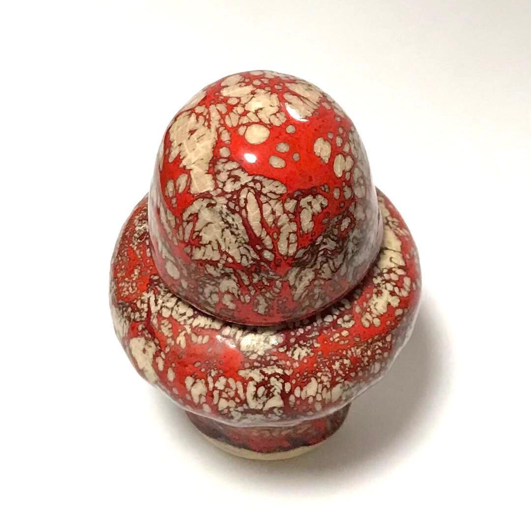 はる　　　　　　　　　　　　　　焼き物 香合 壺 みのやま 箕面焼 箕山