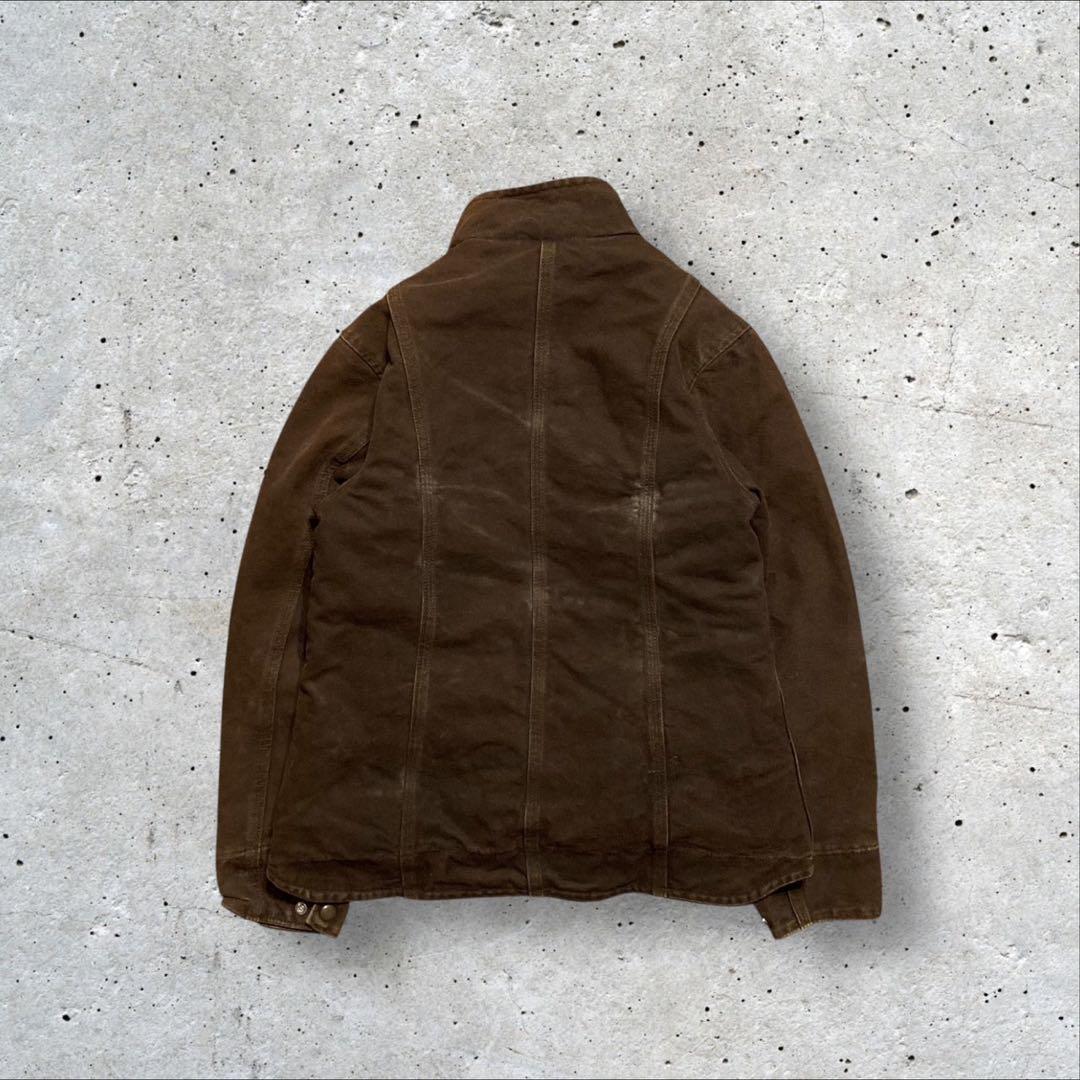 【カーハート】ダック地ジャケット　裏ボア　茶色　S 人気カラー i