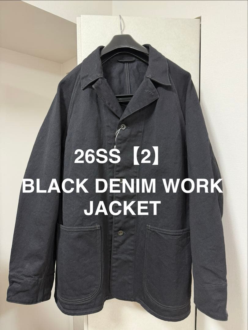【本日限定価格】26SS BLACK DENIM WORK JACKET 2