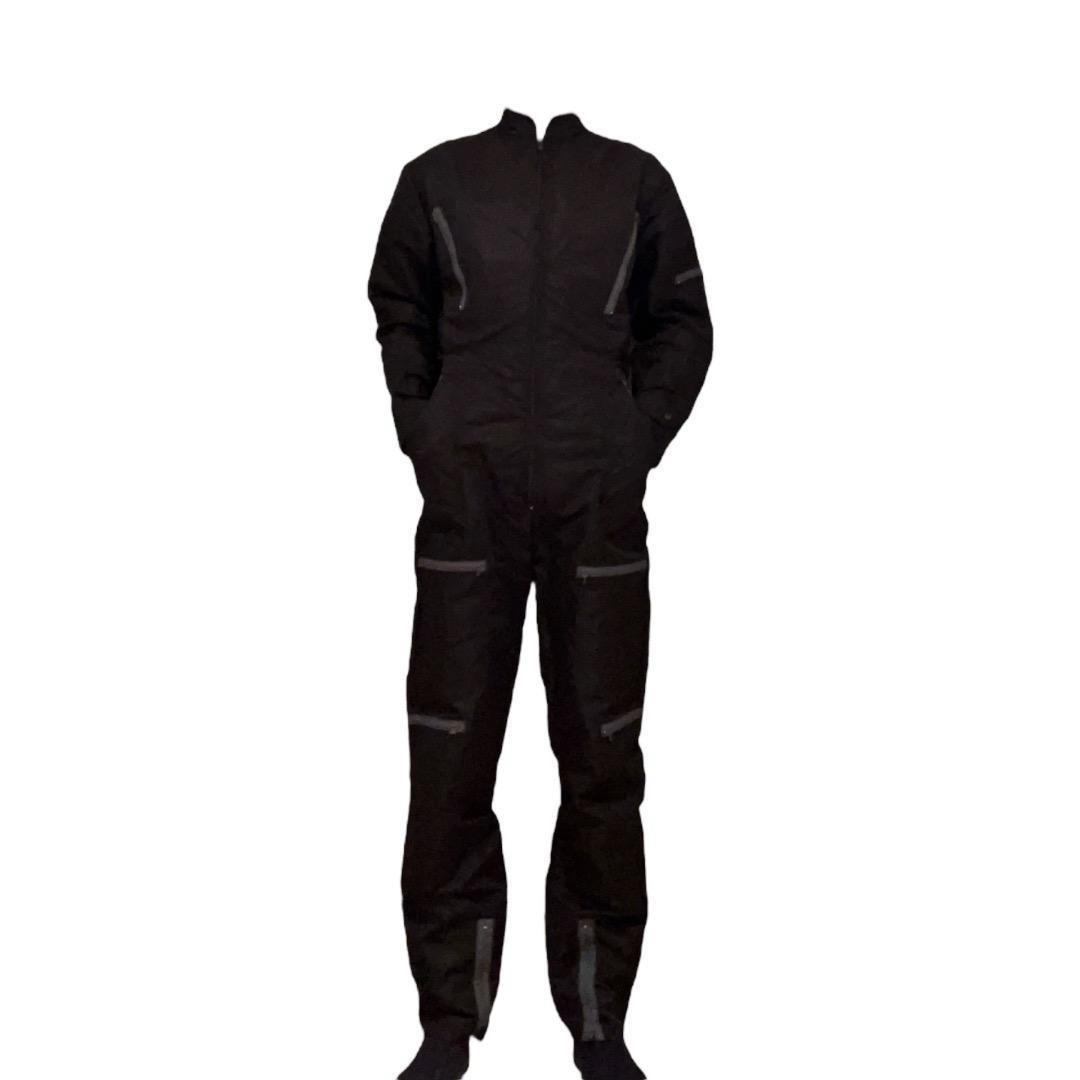 【激レア 良シルエット】00s モード ナイロン デザイン ジャンプスーツ