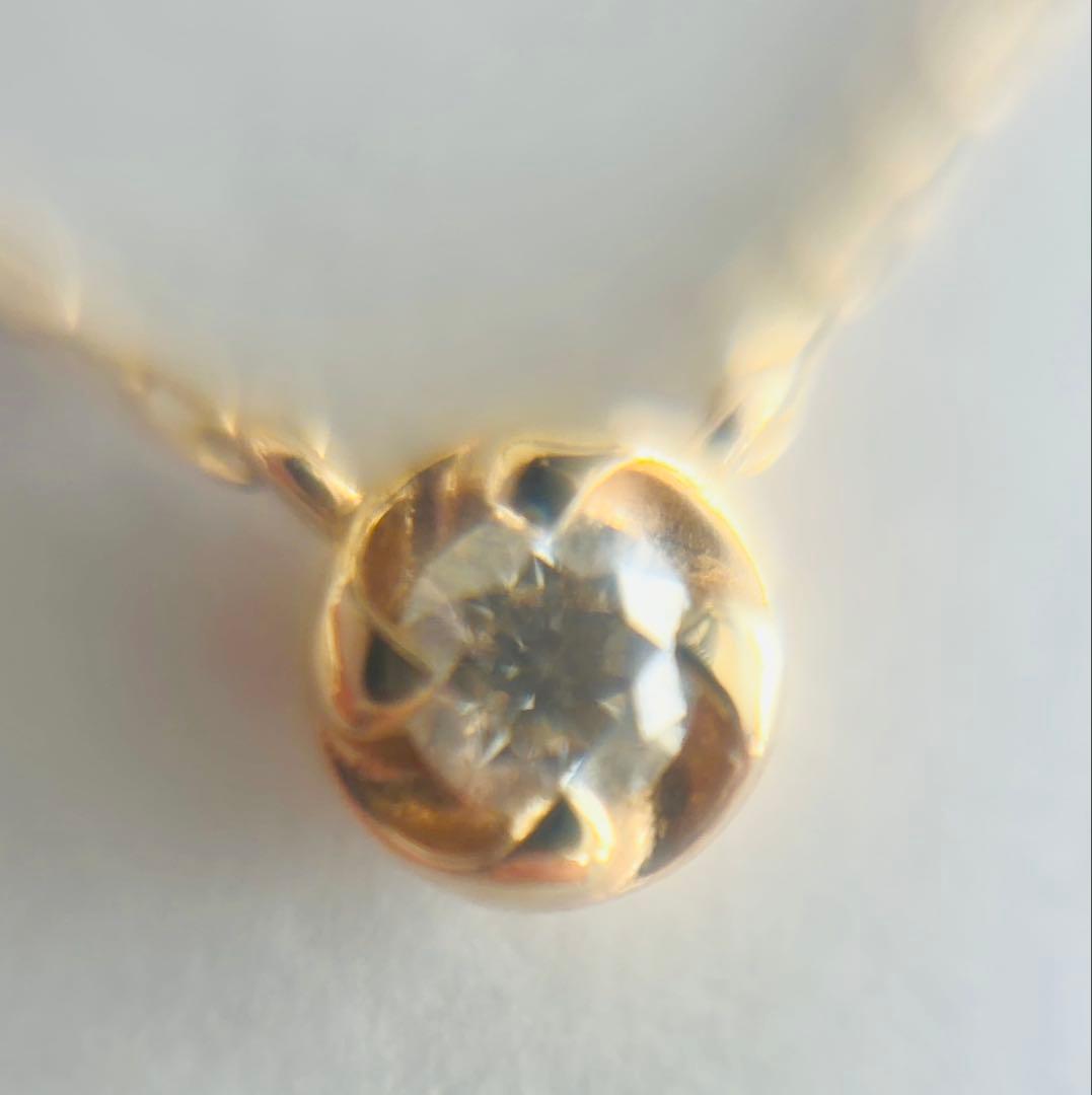 モナトリエ　k10ダイヤモンドネックレス バリー 0.04ct