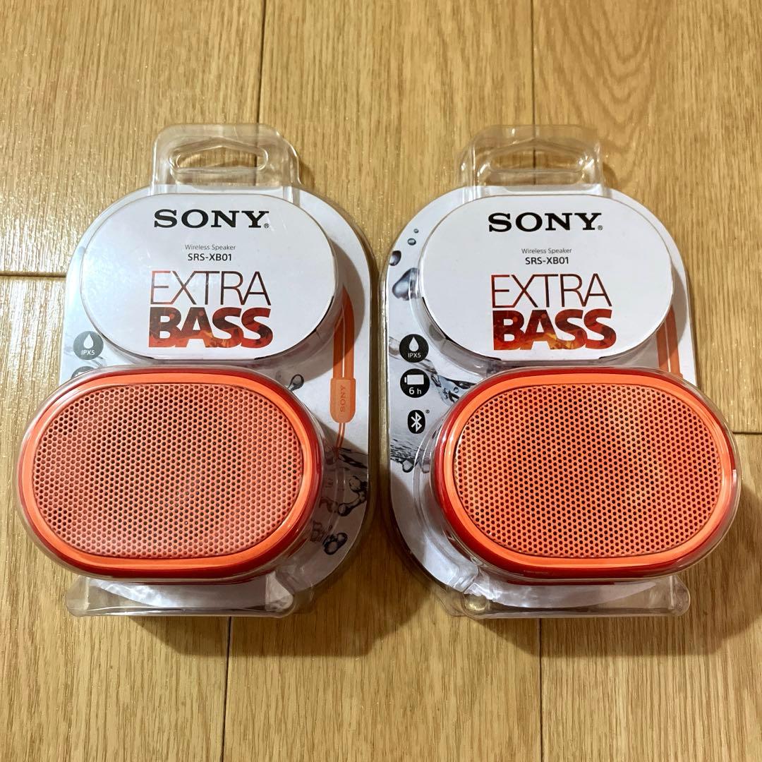 SONY スピーカー SRS-XB01 レッド 2個