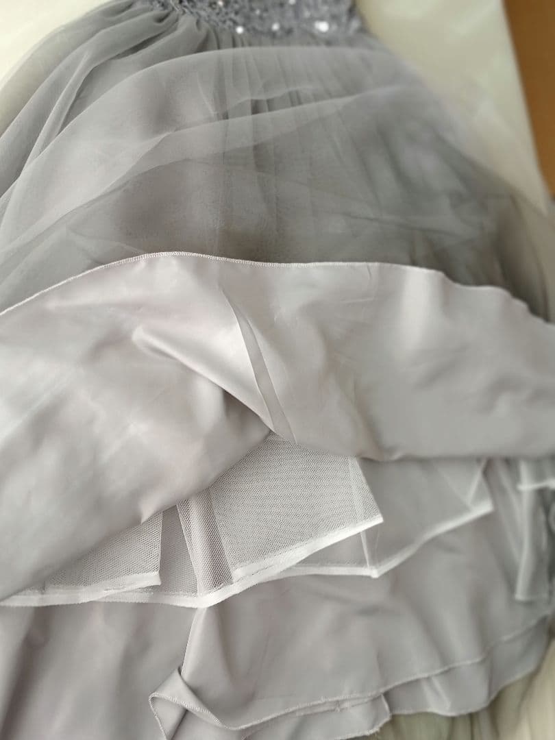 JJs Houseグレーシルバー オフショルダー フォーマルドレス