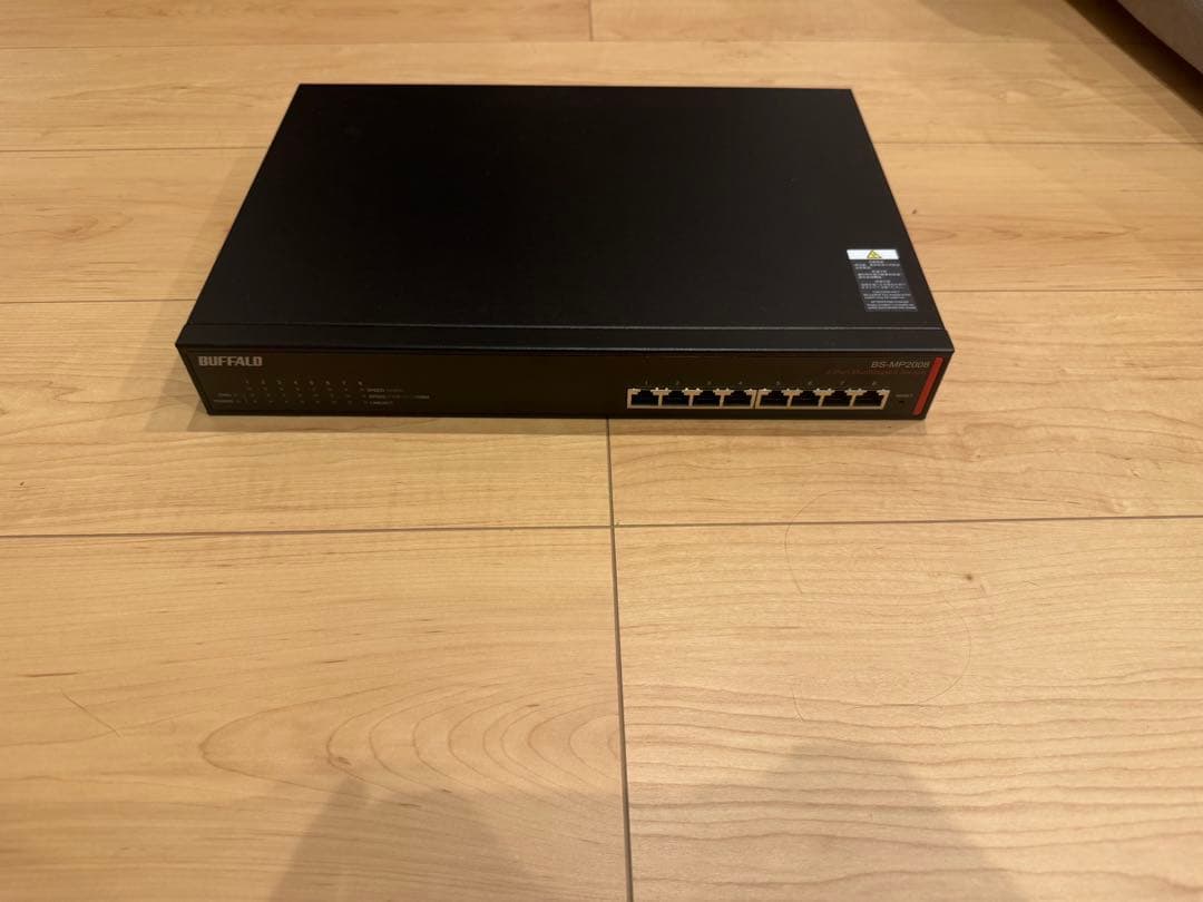 BUFFALO 10G レイヤー2マルチギガスイッチ8ポート BS-MP2008