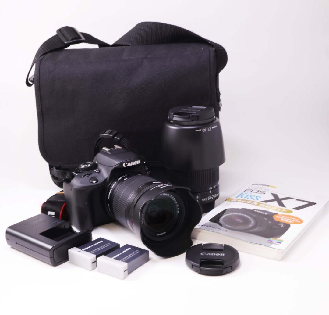 Canon EOS Kiss X7 デジタル一眼レフ、ダブルズームセット