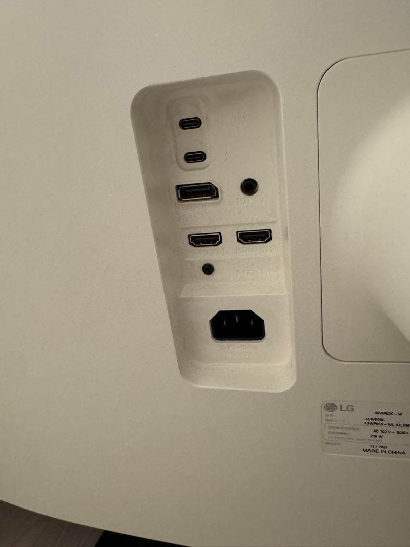 LG 5k2k ウルトラワイドモニター 40WP95C